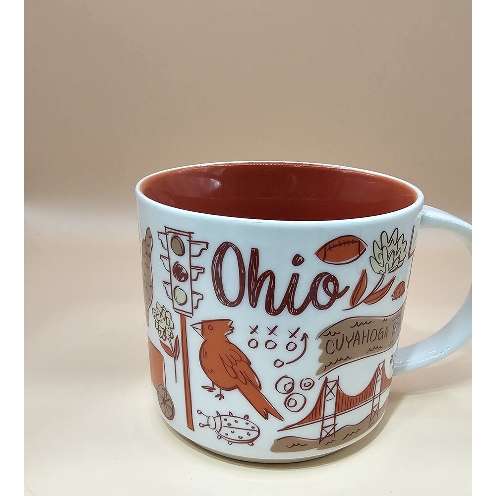 Starbucks Been There Series Ohio Coffee Tea Mug 14 Fl. Oz (414 mL)